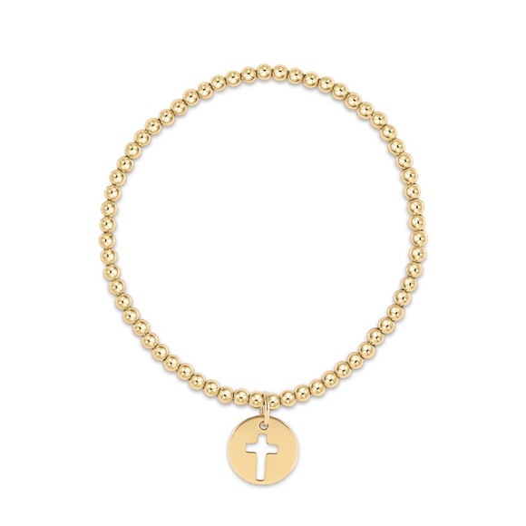 ENEWTON Classic Gold 2mm bead bracelet - blessed small gold disc